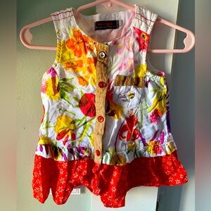 Catimini Toddler Girl Floral Sleeveless Dress Size 2T